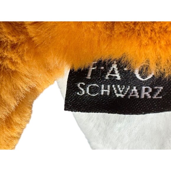 FAO Schwarz Plush Tiger Stuffed Animal Toy 17" Orange & White Soft Furry Stripes - Picture 2 of 8